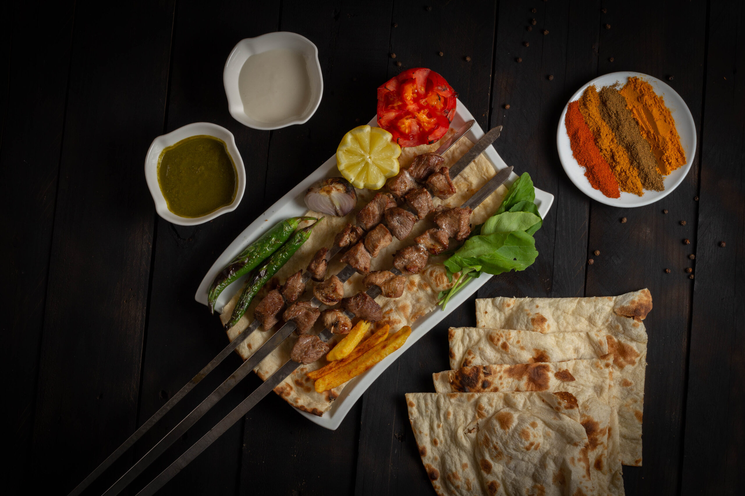 Mutton kabab plate